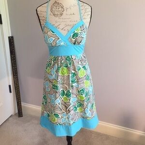 XOXO Floral Print Halter Dress